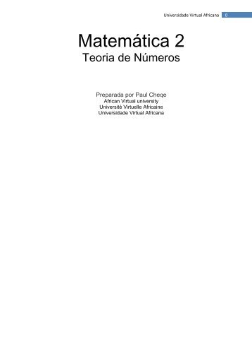 Teoria de números.pdf - OER@AVU - African Virtual University