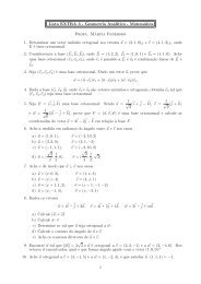 Lista EXTRA 3 - Geometria Anal´ıtica - Matemática Profa ... - ICMC