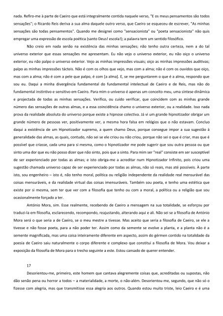 Álvaro de Campos, Notas para a Recordação do meu Mestre Caeiro ...