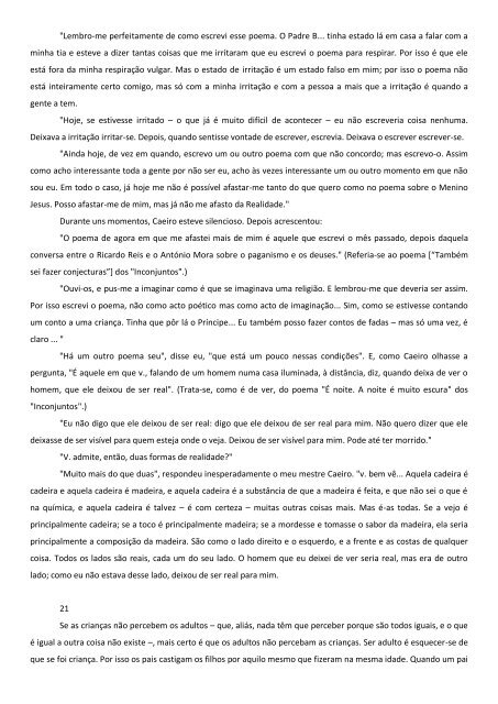 Álvaro de Campos, Notas para a Recordação do meu Mestre Caeiro ...