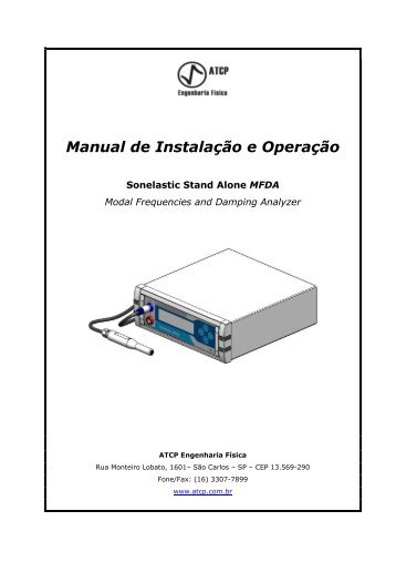 Manual de Instalação e Operação - Atcp.com.br