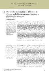 Irmandades e devoções de africanos e crioulos na Bahia setecentista