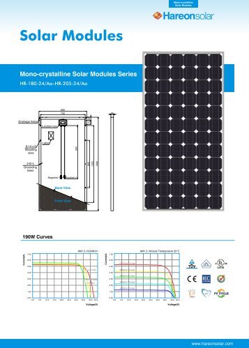 Mono-crystalline Solar Modules Series - YperSolaire