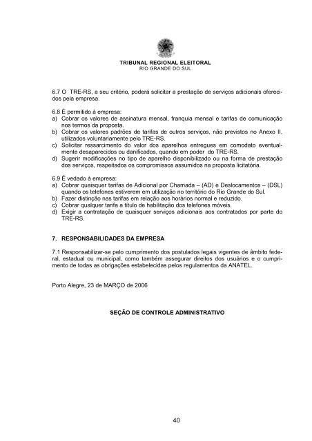 Edital Pregão 01-2006 - Telefonia Celular - Retificado - Tribunal ...