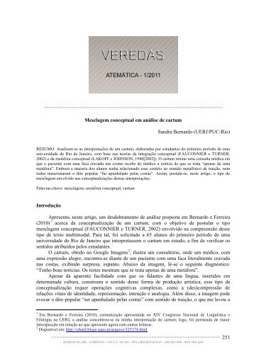 Mesclagem conceptual em análise de cartum - Universidade ...