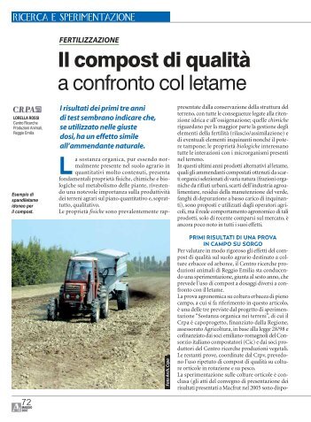 Il compost di qualità a confronto col letame - Ermes Agricoltura