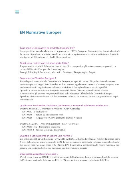 Norme Europee EN - Tenaris