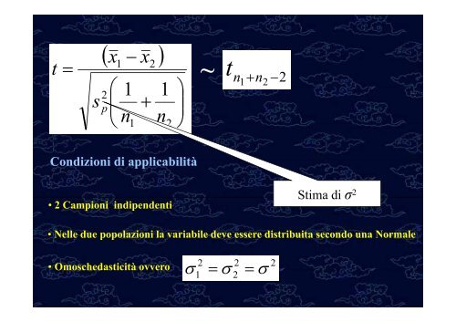 Test di ipotesi Confronto tra medie e proporzioni