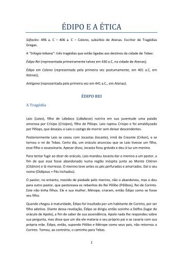 ÉDIPO E A ÉTICA