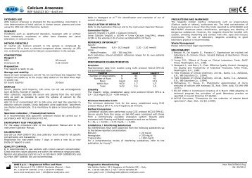 Calcium Arsenazo - Gdsrl.com