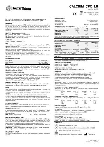 CALCIUM CPC LR - Sgmitalia.com