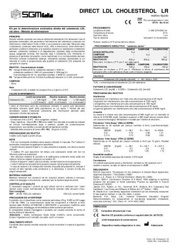 DIRECT LDL CHOLESTEROL LR - Sgmitalia.com