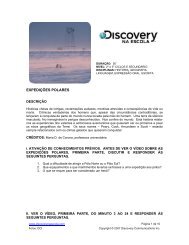 EXPEDIÇÕES POLARES - Discovery na Escola