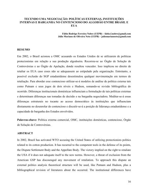 revista de estudos internacionais - rei