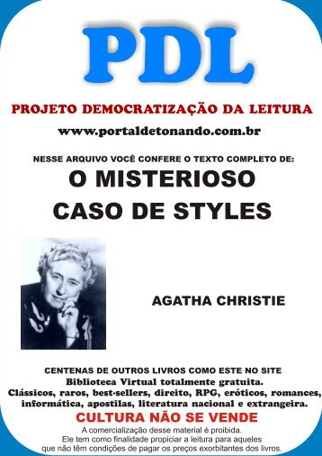O misterioso caso de Styles - Agatha Cristie.pdf