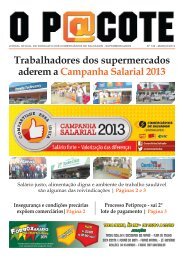Jornal O Pacote - Sindicato dos Comerciários de Salvador