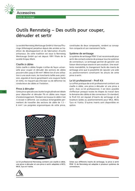 CATALOGUE DE PRODUITS - YperSolaire