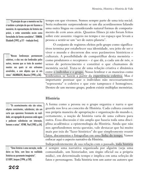 História Falada - Memória, Rede e Mudança Social - Imprensa Oficial