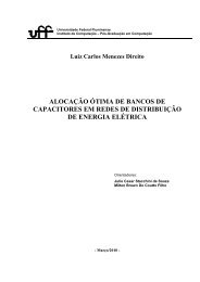 alocação ótima de bancos de capacitores em redes de distribuição ...