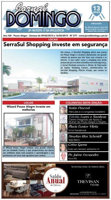 SerraSul Shopping investe em segurança - Jornal Domingo