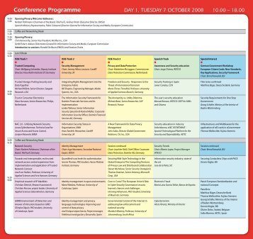 Conference Programme - bc - Arendt Business Consulting