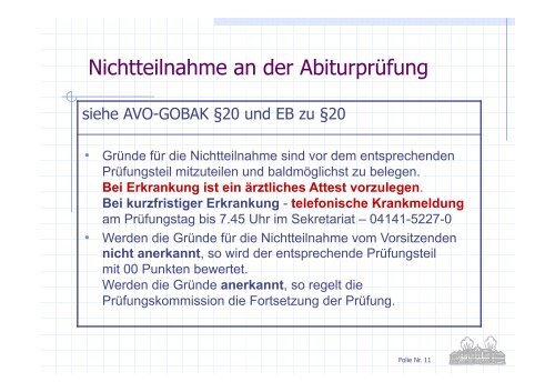 Informationen zur Abiturmeldung vom 15.03.13 - Athenaeum Stade