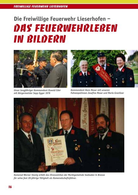 Festschrift 100 Jahre FF Lieserhofen