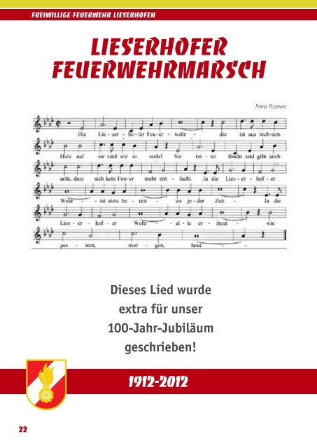 Festschrift 100 Jahre FF Lieserhofen