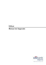 Manual do Segurado CitiResidência Mensal - Citibank