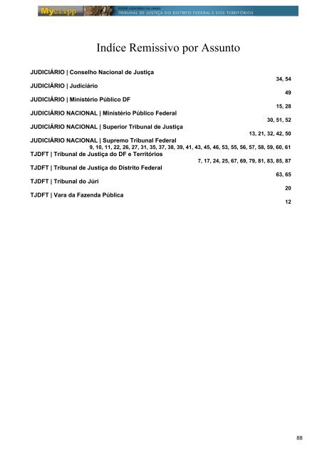 Edição Dia 05 de novembro de 2011 - Sábado - TJDFT na mídia