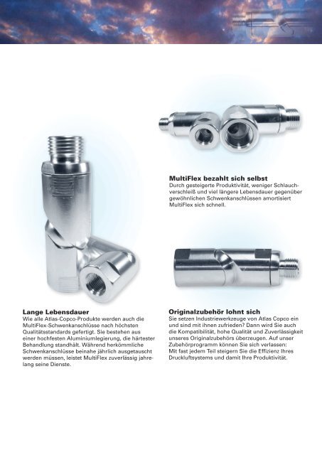 MultiFlex, der flexible Schwenkanschluss (1886 kB ... - Atlas Copco