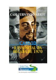 Melhores Contos - Caio Fernando Abreu - EE JOSE DE ALENCAR