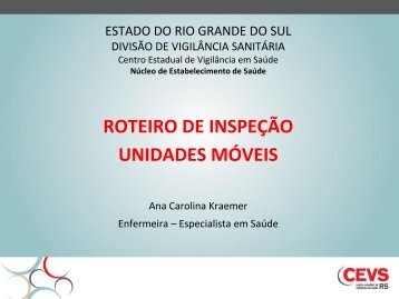 roteiro de inspeção unidades móveis - Secretaria Estadual da ...