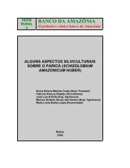 SCHIZOLOBIUM AMAZONICUM HUBER - Banco da Amazônia