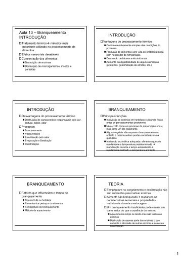 Aula 13 – Branqueamento INTRODUÇÃO INTRODUÇÃO ... - IFRN