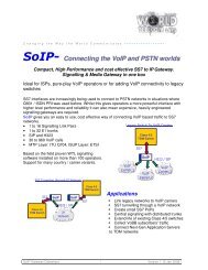 SoIP- Connecting the VoIP and PSTN worlds - atrexx