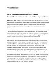 Press Release Virtual Private Networks (VPN) over Satellite - atrexx