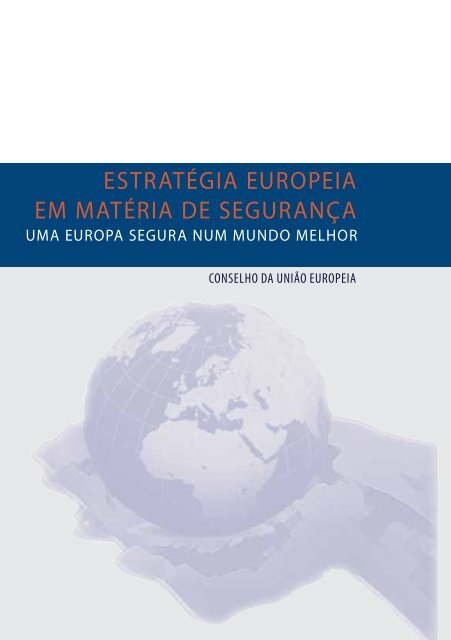 ESTRATÉGIA EUROPEIA EM MATÉRIA DE SEGURANÇA - Europa