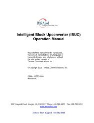 Intelligent Block Upconverter (IBUC) Operation Manual - Atrexx.com