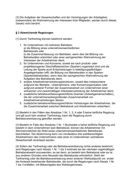 Betriebsverfassungsgesetz - BetrVG