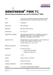Renitherm® PMW TC - Audax Keck GmbH