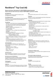 Renitherm Top Coat AQ - Audax Keck GmbH