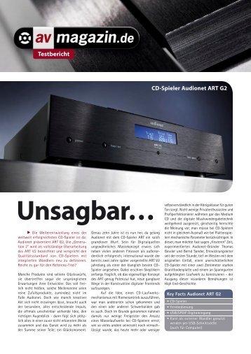 AV-Magazin ART G2 - Audionet