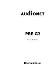 Download User's Manual - Audionet