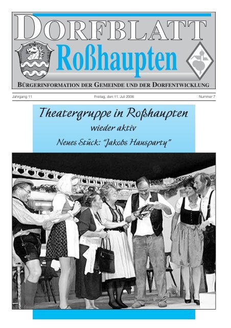 Theatergruppe in Roßhaupten