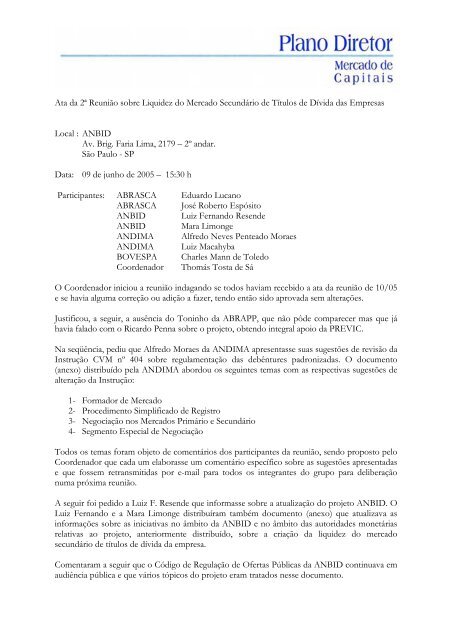 Ata da 2ª Reunião