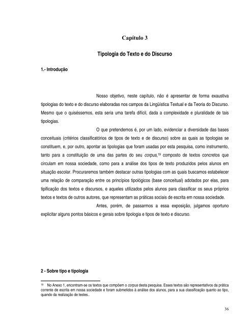 tipologias textuais e a produção de textos na escola - PUC Minas