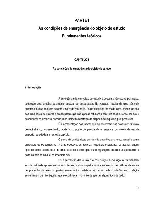 tipologias textuais e a produção de textos na escola - PUC Minas