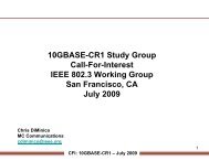 10GBASE-CR1 Study Group Call-For-Interest IEEE 802.3 Working ...