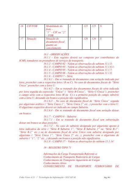 * RICMS - ATUALIZADO ATÉ O DEC. 3.002/05, DOE DE ... - Sefaz - AL